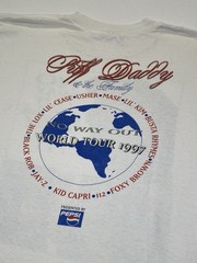 Vintage Puff Daddy & The Family 1997 No Way Out Tour T-Shirt Size XL Rap Tee 90s