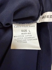 Calvin Klein Jeans Mens Gents T-Shirt Navy Blue Size L