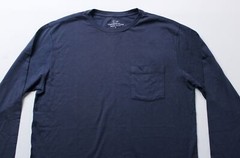 Vineyard Vines Men’s Blank Long-Sleeve Pocket T-Shirt CG2 Blue Blazer Small NWT