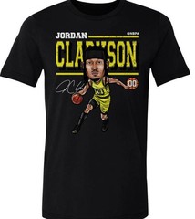 Jordan Clarkson Mens Cotton T-Shirt Basketball Jordan Clarkson Cartoon