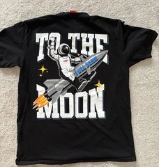 FULL SEND x Happy Dad Men’s XL Black Astronaut Crew Neck Short Sleeve T-Shirt