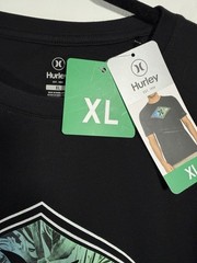 Hurley Tropical Diamond Logo T-Shirt NWT XL Black