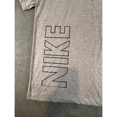 Nike Mens Short Sleeve Graphic T-Shirt Gray Heather Swoosh Logo Large