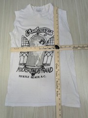Castaways Myrtle Beach vintage 1984 Muscle Tank Men t-shirt M SPOTS Rocks Strand