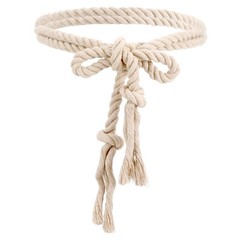 Rope Belt Cotton Braided Woven Gothic Pastor Long Waist Belt with Tassels for…