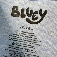 Bluey Men’s XXL Bandit Bingo Family Hearts Shirt Heart 2XL
