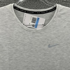 Nike Running Shirt Mens Medium Gray Dri FIT Run Division Core Training Top New