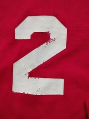Mens XXL Vtg Red Hockey Jersey “Patrick’s” Canada Made Pit 29″ Length 35″ Stains