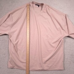 ASOS DESIGN Shirt Mens Large Pink Stretch Jersey Basic Solid Tee Crewneck Casual