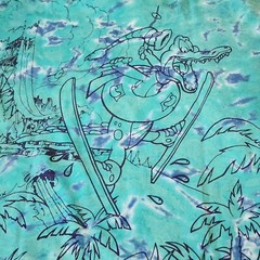 Vintage Disney Blizzard Beach Tee XL Walt Disney World Theme Parks 90s AOP Rare