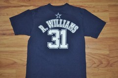 t-shirt medium dallas cowboys roy williams #31 football 21 inches pit to pit