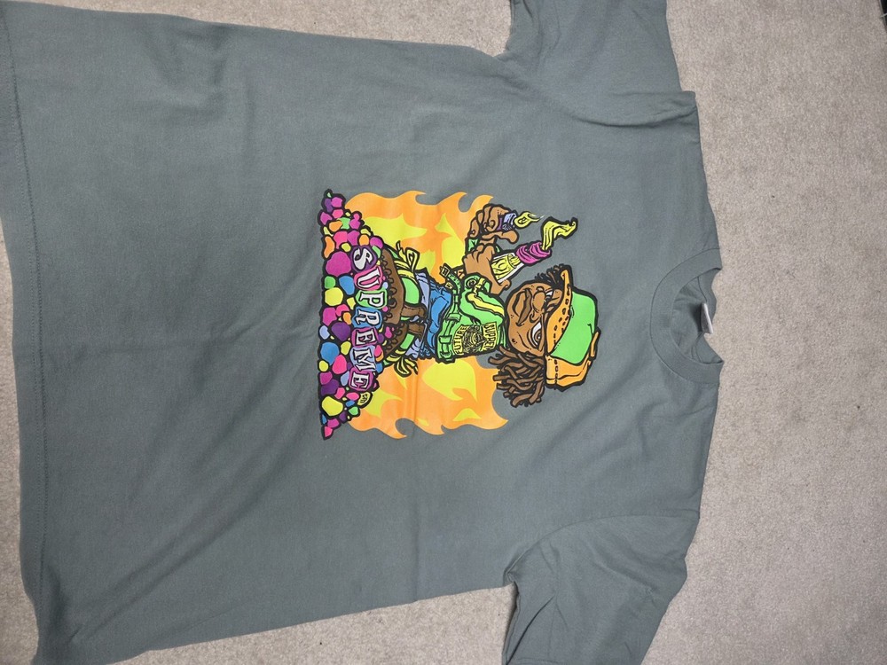 SUPREME Molotov Kid Tee Dark Sage SS19 Size Med