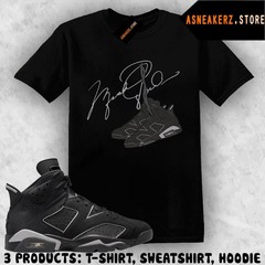 Tee Shirt Matching AJ 6 Cap and Gown 2026 Match Sneaker MJ Shoelace 6s T-Shirt