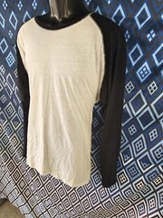 Stafford Tshirt Longsleeve XL Men Black White Length 27″ Chest 48″
