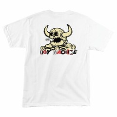 Independent Trucks X Toy Machine TOY MASH UP Skateboard T Shirt WHITE