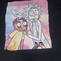 Ripple Junction Rick and Morty Black Graphic Logo Crew Neck T-Shirt Men’s XL