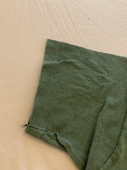Vintage 60s Army T Shirt XS Olive Drab Skivvy U-Neck Otis USMC Military Vietnam