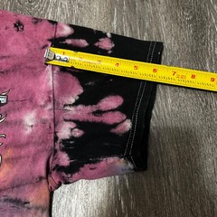 Outkast Bleach Wash Tie Dye Shirt Black Orange Purple Medium Large
