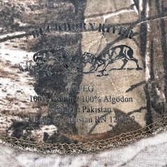 Buckhorn River Mens Realtree Camo T-Shirt XL 1986 Deer Skull Graphic Brown Green