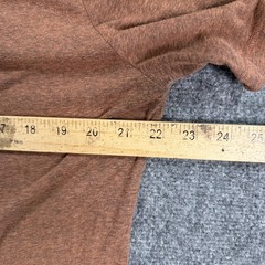 Gustin Shirt Mens Large Brown Heather V Neck Tri Blend T-Shirt California USA
