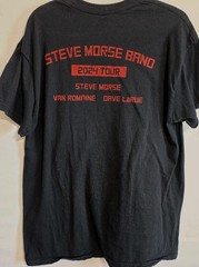 STEVE MORSE BAND Tour 2024 Black Concert Tshirt Mens sz L Van Romaine Dave LaRue