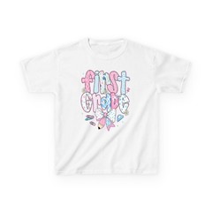 Preppy First Grade Back To School Coquette Bow Teacher T-Shirt