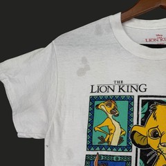 Disney The Lion King T-Shirt Adult Small – Simba Timon Pumbaa Mufasa – White Tee