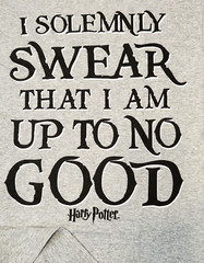 men’s Unisex T-Shirt -Harry Potter “I SOLEMNLY SWEAR THAT I AM UP TO NO GOOD”