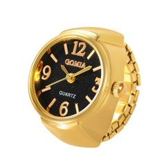 6Pcs Unisex Creative Finger Watch Round Dial Shiny Adjustable Strap Analog Qu…