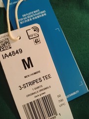 Adidas Three Stripes Shirt Brand New Medium
