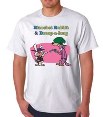 RICOCHET RABBIT & DROOP-A-LONG VERSION 2 CARTOON T-SHIRT HANNA BARBERA CEREAL