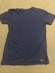 Adidas Navy Go To Performance Climalite Tee Shirt Mens Size Small