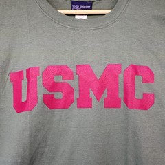 MV Sport Men Large USMC T-Shirt Green Olive NWT