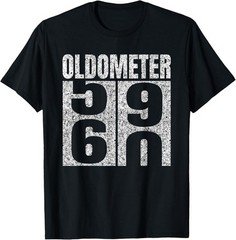 60th Birthday Oldometer 59-60 Vintage Funny Gifts Men Women T-Shirt