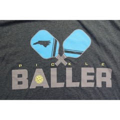 Pickle Baller Poly/Cotton Blend Men’s T-Shirt Dark Heather Grey Crewneck M NWT