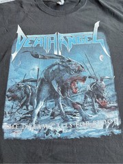 Death Angel Graphic Tee – Black with Blue Artwork