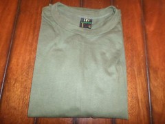 MILITARY STYLE OD GREEN LONG SLEEVE SHIRT SIZE LARGE MADE IN THE U.S.A