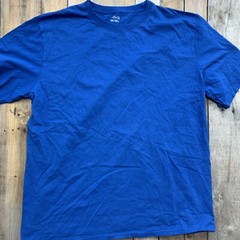BCG Blank Solid Blue T-Shirt Mens Size 3XL