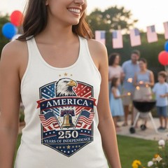 Women America Patriotic Tank Top