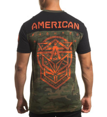 AMERICAN FIGHTER Men’s T-shirt GLOVER Athletic Military Green XS-4XL