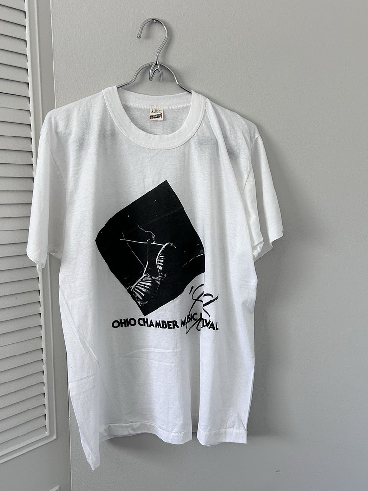VTG 80s Screen Stars Music Festival Thin Single Stitched T-Shirt