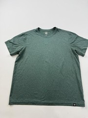 REI Shirt Mens Large Green Solid Tagless Tee Crewneck Hiking Outdoor Co-op