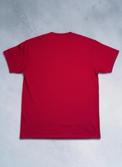 Jesus Loves Me & My Tattoos Mens L Red Graphic Tee Nautical Star Tattoo Gildan