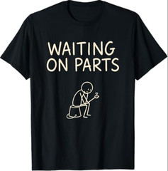 Mechanic Men Auto Repair Waiting on Parts Car Technician T-Shirt