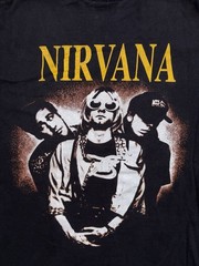 Nirvana Kurt Cobain The Roxx Rock Band T-Shirt Mens (L) Single Stitch Grunge