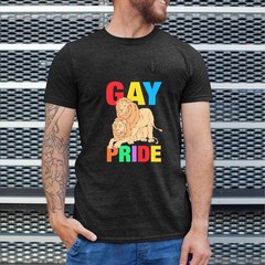 Lion Gay Pride Tee, Funny LGBTQ+ Pride Month Tee, Love Human Rights Supporters