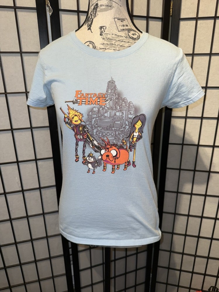 Final Fantasy 7 Adventure Time T Shirt Women’s Small