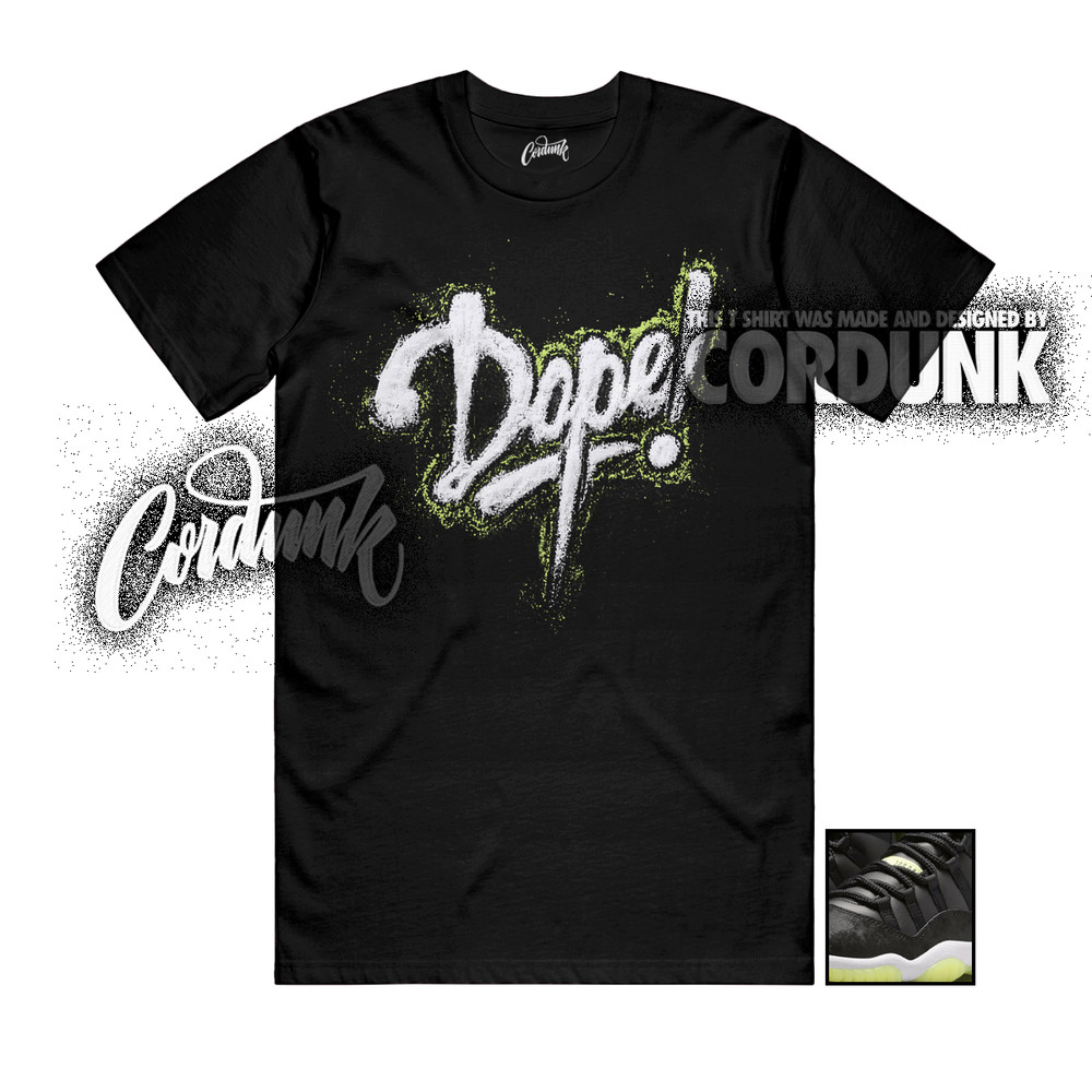 11 Inner Beast GS Barely Volt Dark Raisin White Black T Shirt Match DOPE