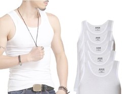 Mens Vests Made from 100% Plain Cotton 1 3Pack Comfortable Feel Vest Top for Men