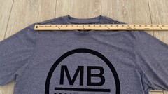 Maui Built Mens T Shirt Blue Dusk Lightweight Short Sleeve Shirt Size XL